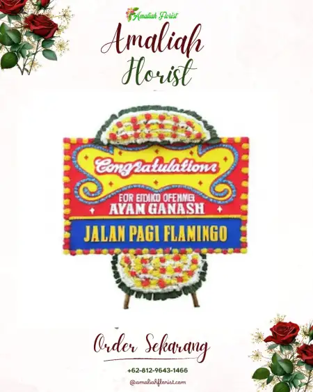 Sewa Papan Bunga Jengkok